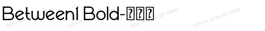Between1 Bold字体转换